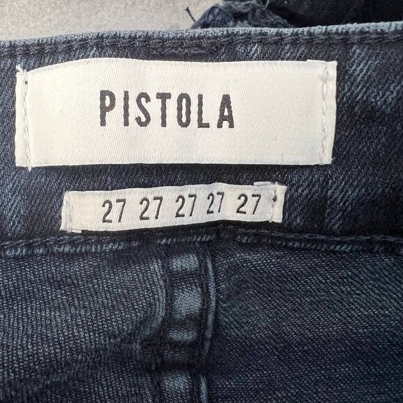 Pistola Jeans Women's 27 Audrey Mid Rise Skinny Dark Wash Past Midnight Preppy - Picture 13 of 14